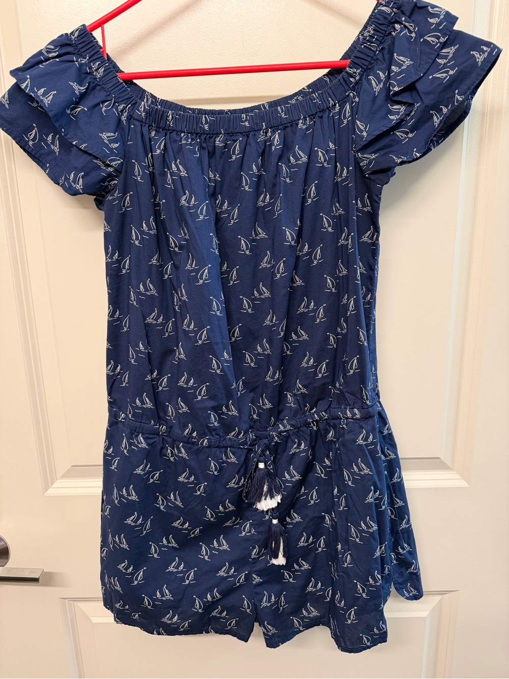 Vineyard Vines Navy Blue Sailboat Romper